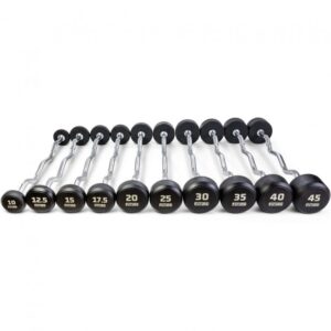 Future Premium EZ Curl Rubber Barbell Set 10 - 45kg