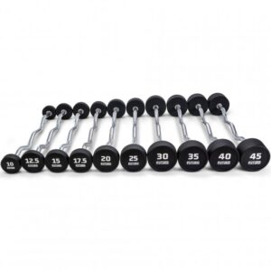 Future Premium EZ Curl Urethane Barbell Set 10 - 45kg