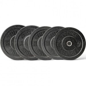 Future Hi-Temp Black Rubber Olympic Bumper Plate Set 150kg