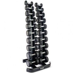 Future Premium Rubber Dumbbell Set & Rack 2.5 - 25kg