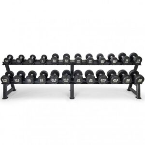 Future Premium Rubber Dumbbell Set & Rack 2.5 - 30kg