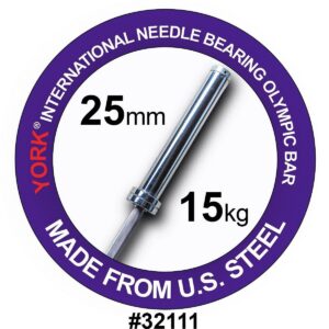 York Barbell Women's 6.5' International Needle Bearing Bar - 15kg