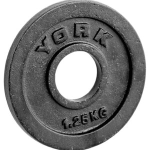 York 2" Cast Iron Hammertone Olympic Plates