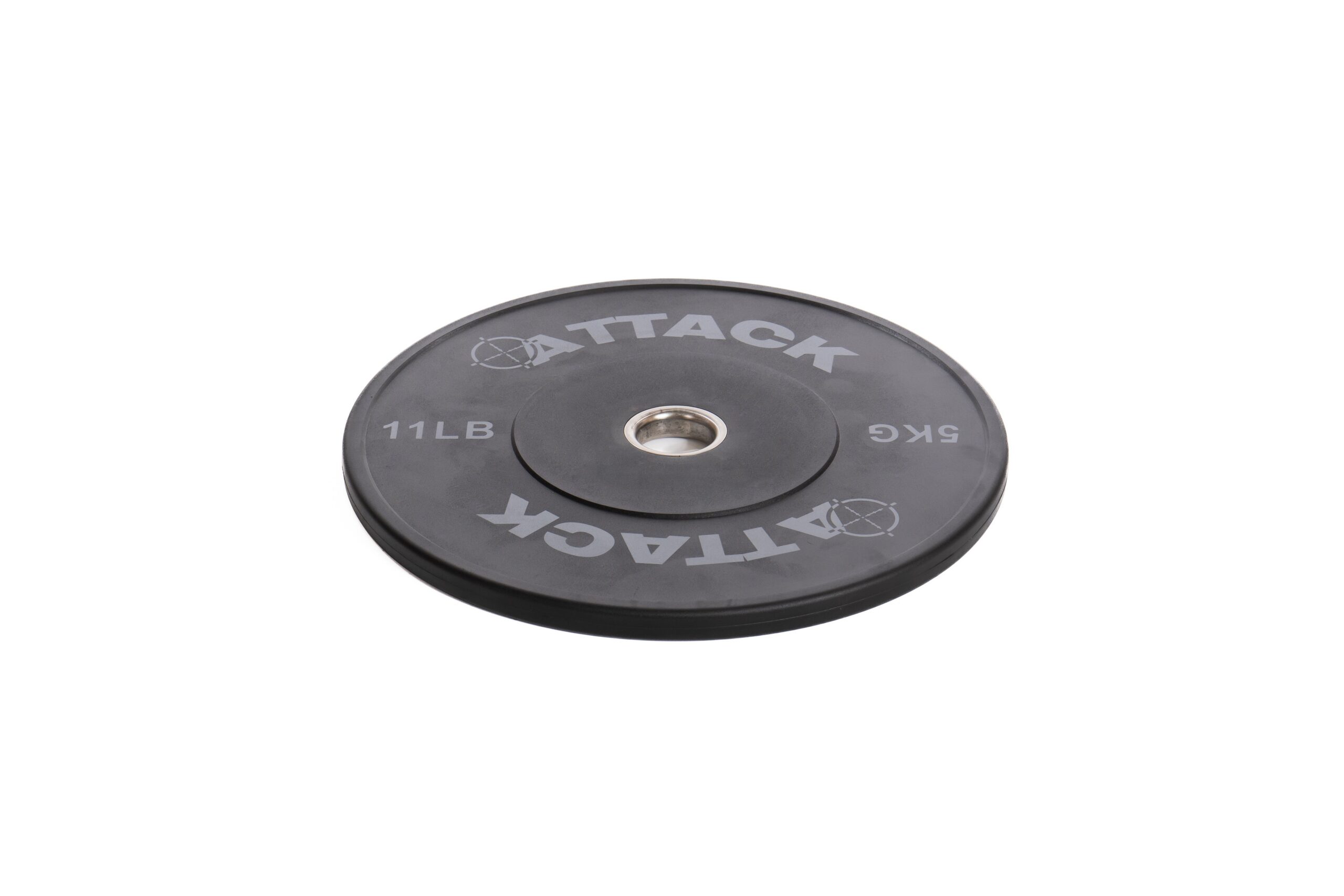 Attack Strength Olympic Solid Rubber Black Bumper Plates - Image 2