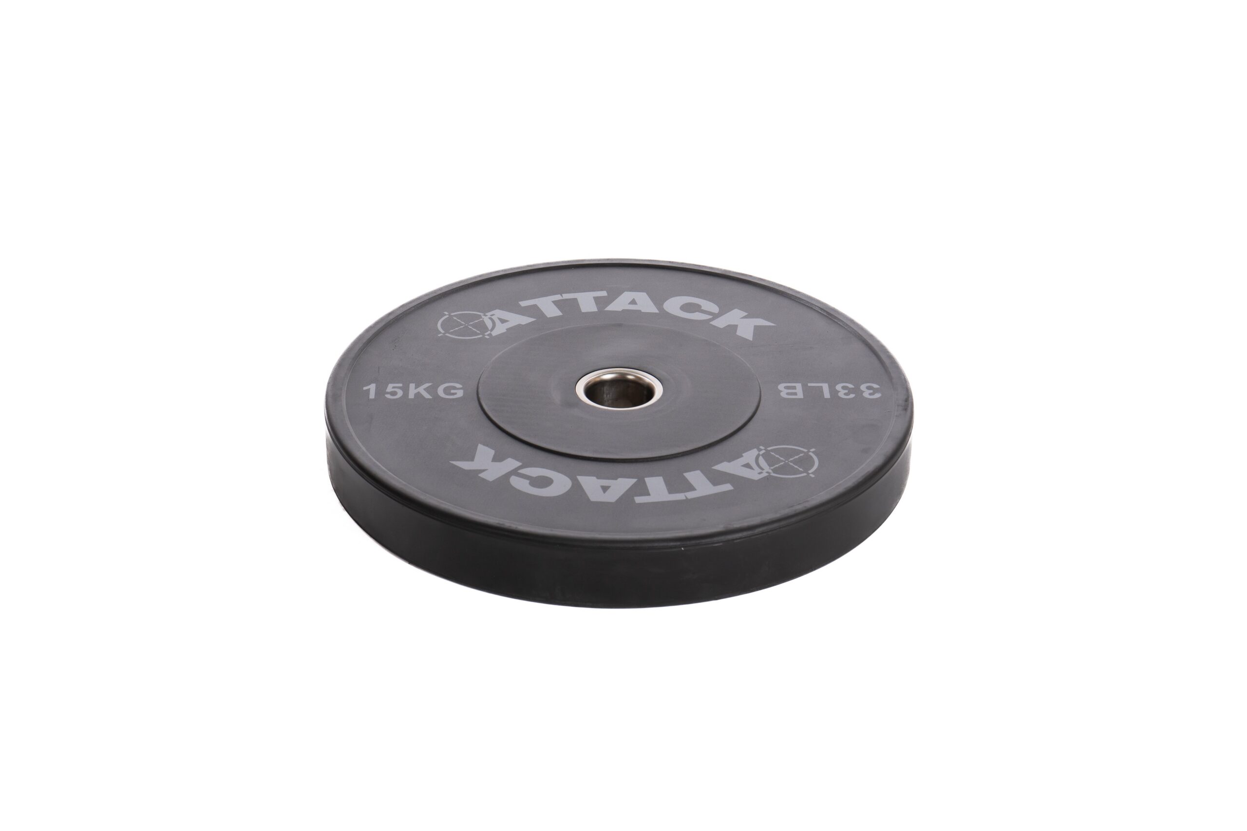 Attack Strength Olympic Solid Rubber Black Bumper Plates - Image 5