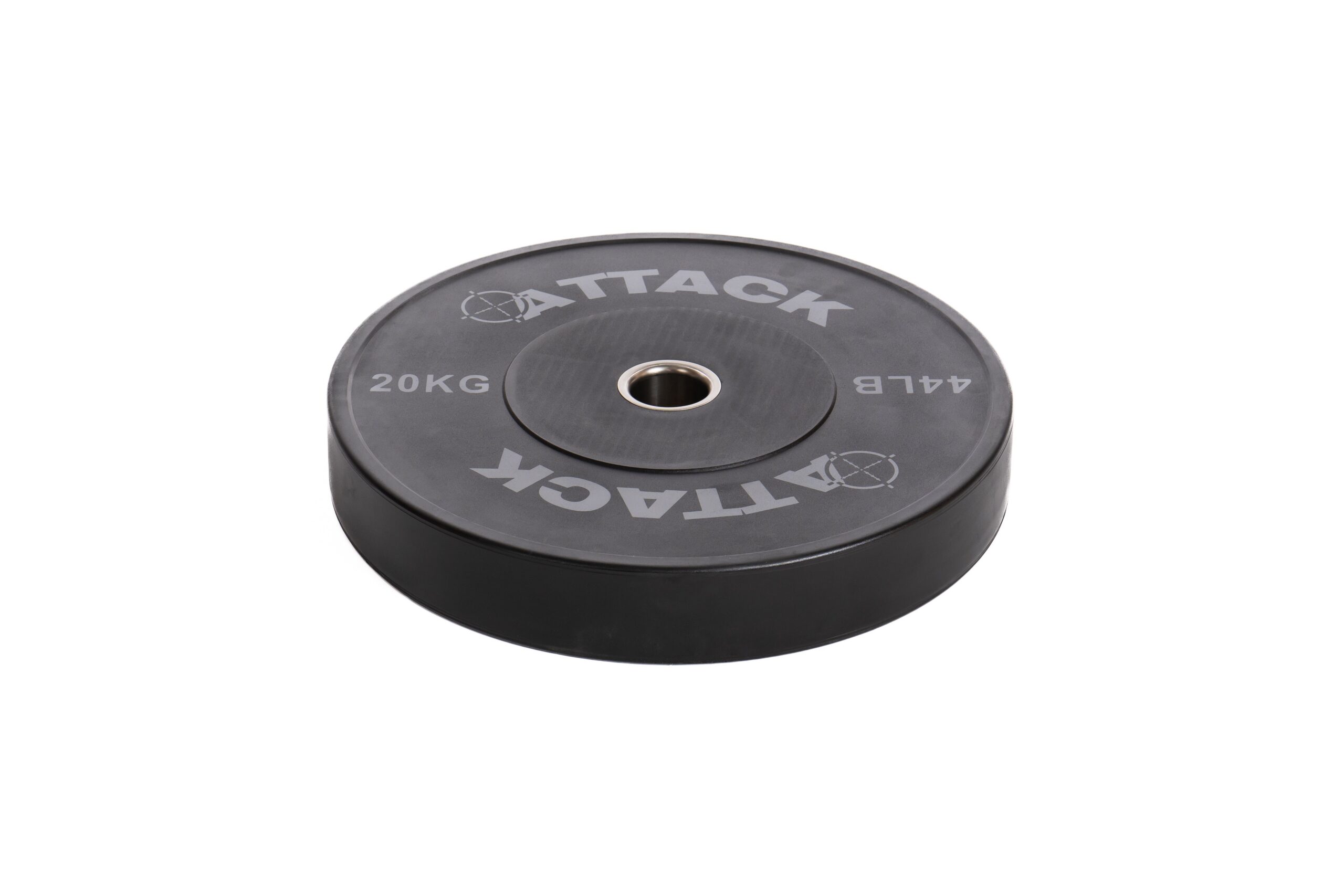 Attack Strength Olympic Solid Rubber Black Bumper Plates - Image 7