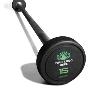 Jordan Custom Branded Urethane Barbell Set (Straight or Curl Bars)