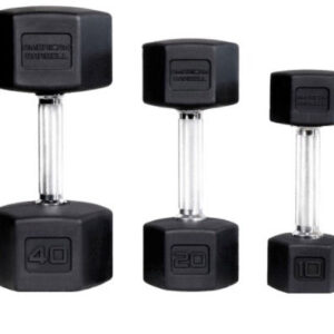 Hammer Strength Rubber Hex Dumbbells - Sets