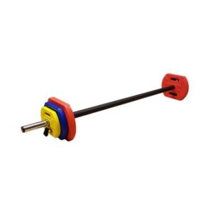 GymGear Studio Barbell Set (1 x Bar & Spring Collars + 2 x 5kg, 2.5kg & 1.25kg plates)