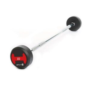 GymGear 10 to 30kg Rubber Barbell Set (5 Barbells in 5kg increments)