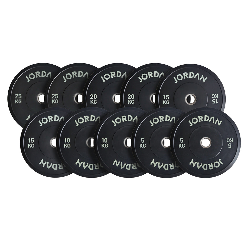 Jordan Black Rubber Bumper Weight Plate Sets - Image 2
