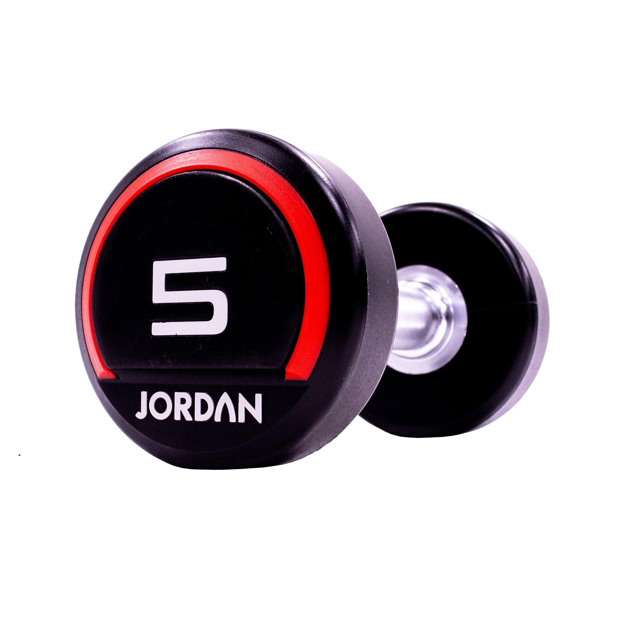 Jordan Premium Urethane Dumbbell Set 2.5-62.5kg with Horizontal Racks - Image 9