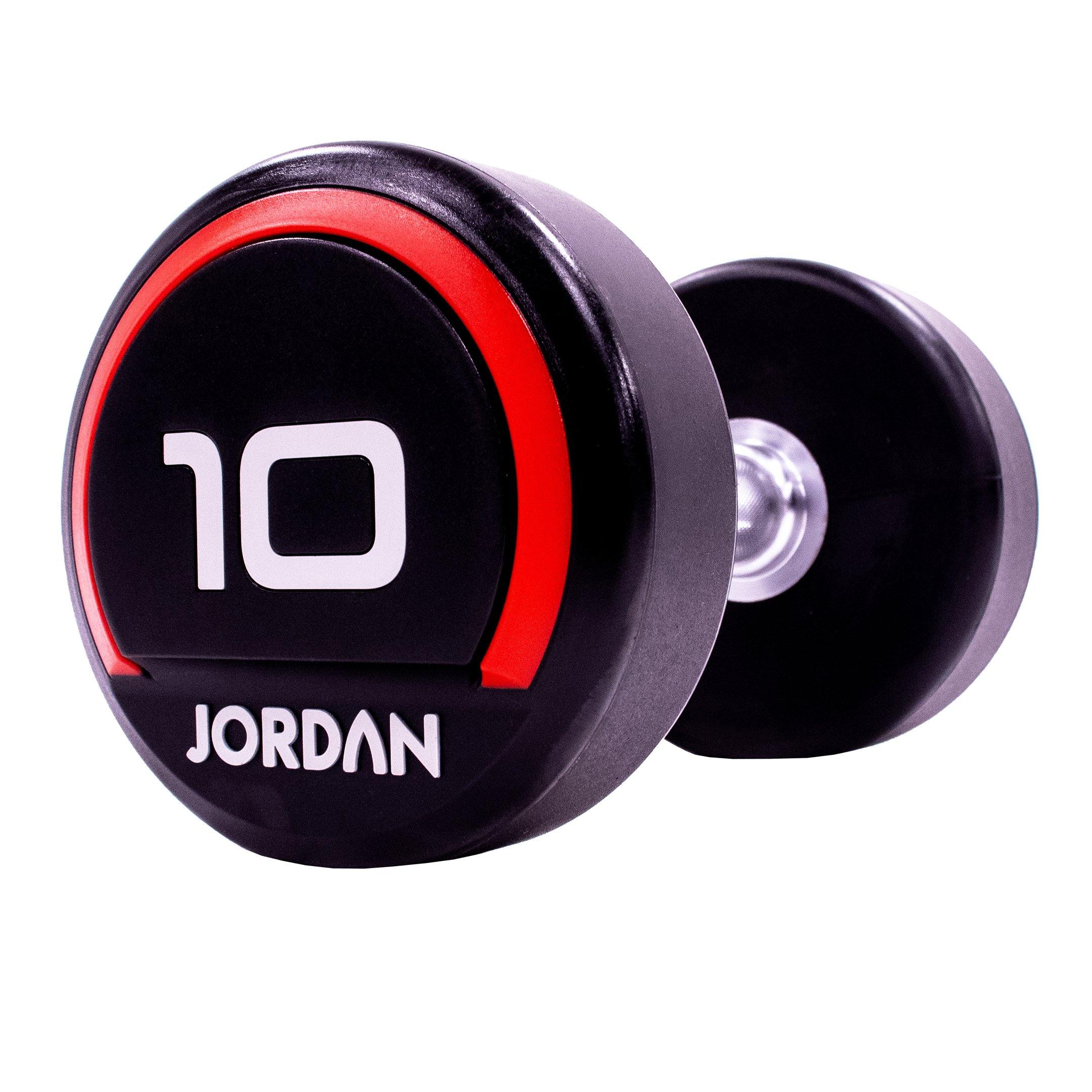 Jordan Premium Urethane Dumbbell Set 2.5-62.5kg with Horizontal Racks - Image 11