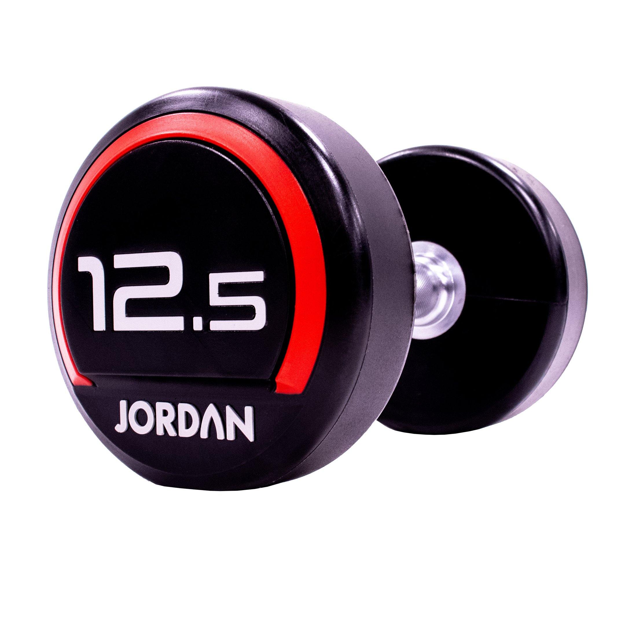Jordan Premium Urethane Dumbbell Set 2.5-62.5kg with Horizontal Racks - Image 12