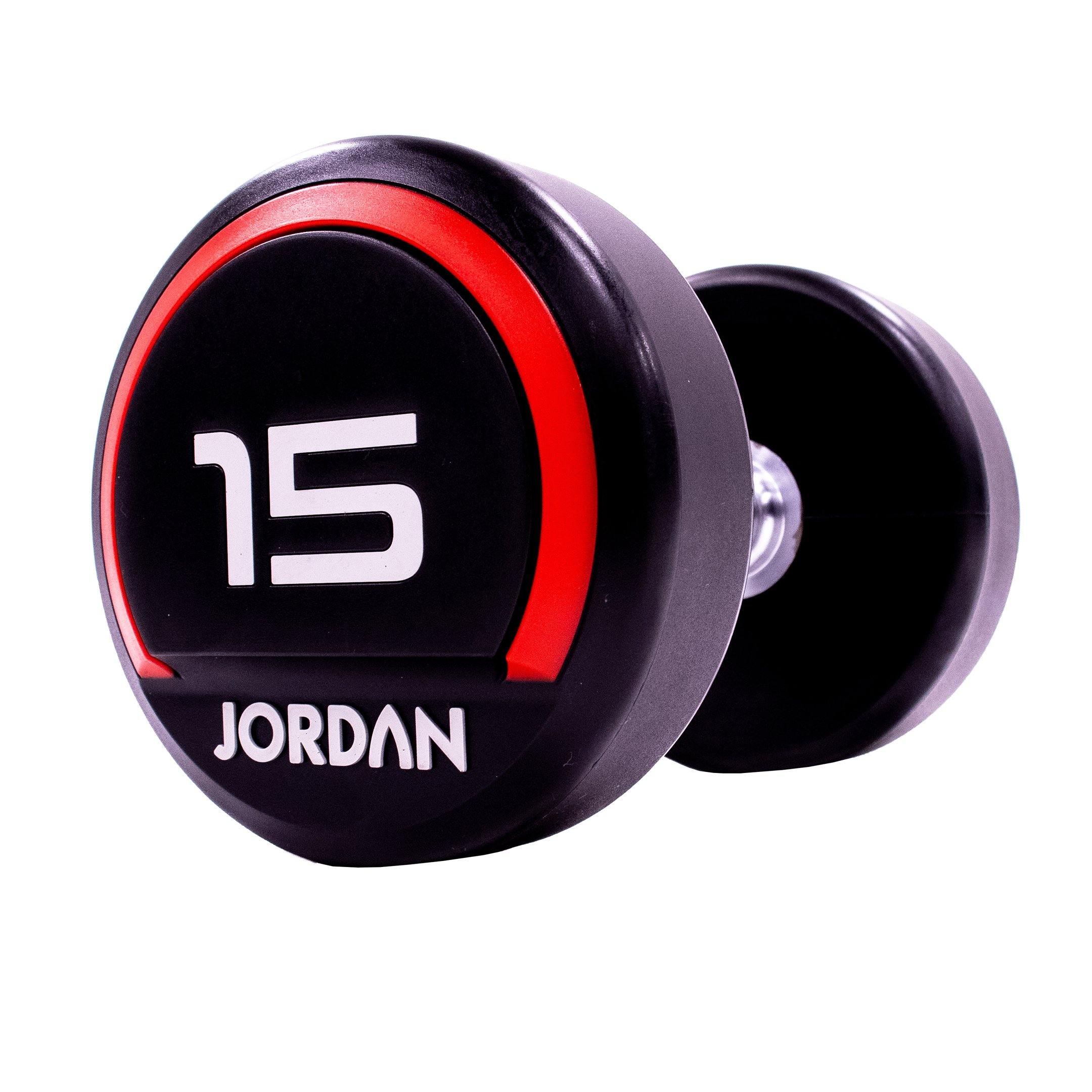 Jordan Premium Urethane Dumbbell Set 2.5-62.5kg with Horizontal Racks - Image 13