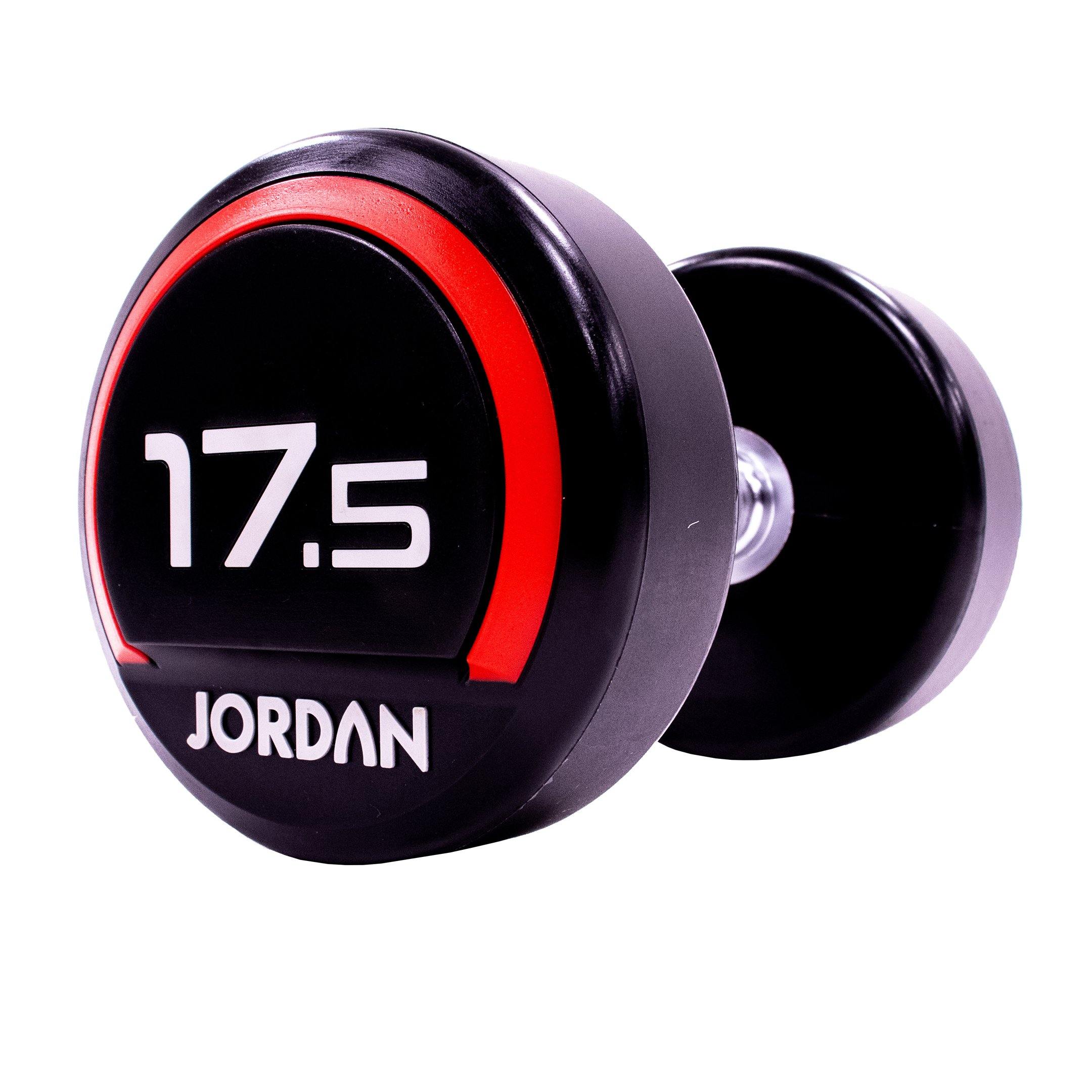 Jordan Premium Urethane Dumbbell Set 2.5-62.5kg with Horizontal Racks - Image 14