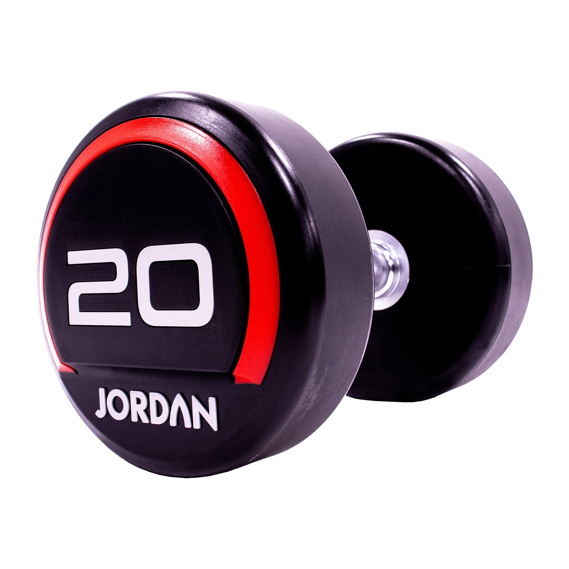 Jordan Premium Urethane Dumbbell Set 2.5-62.5kg with Horizontal Racks - Image 15
