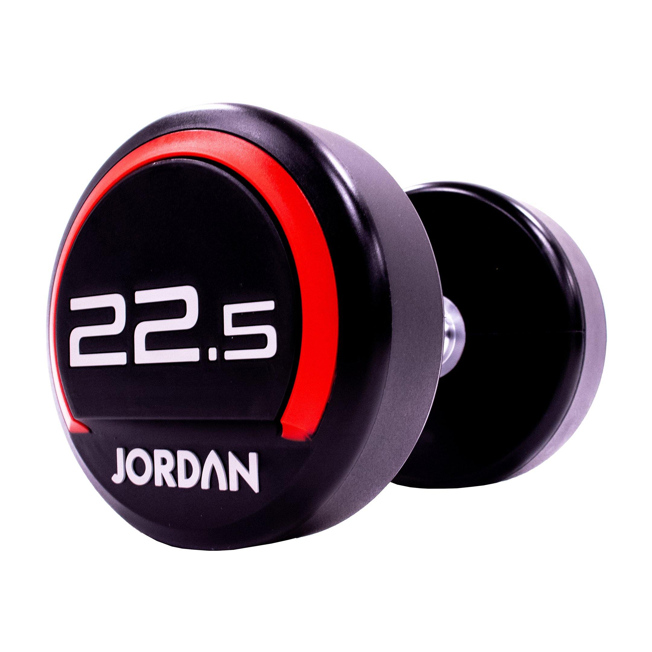 Jordan Premium Urethane Dumbbell Set 2.5-62.5kg with Horizontal Racks - Image 16