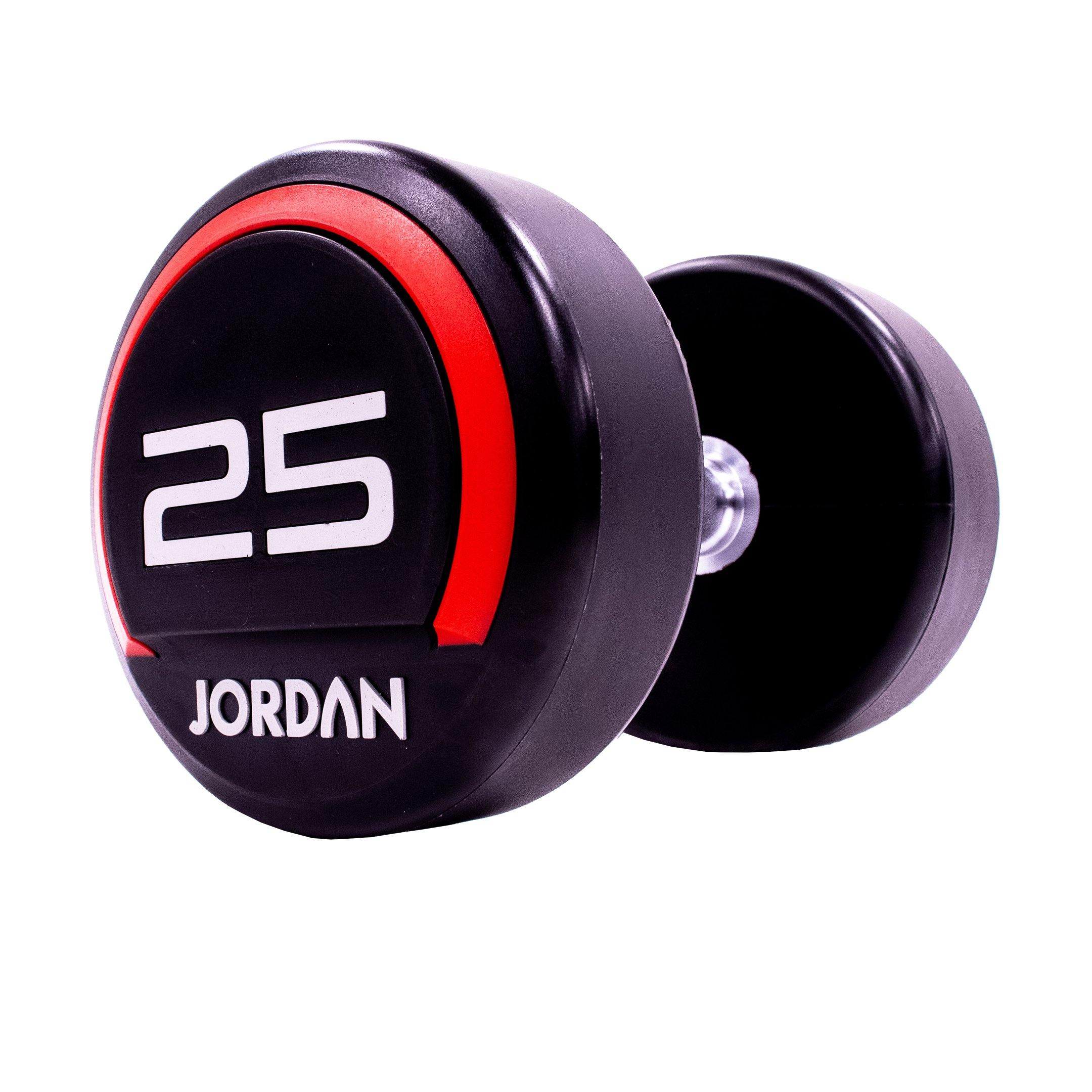 Jordan Premium Urethane Dumbbell Set 2.5-62.5kg with Horizontal Racks - Image 17