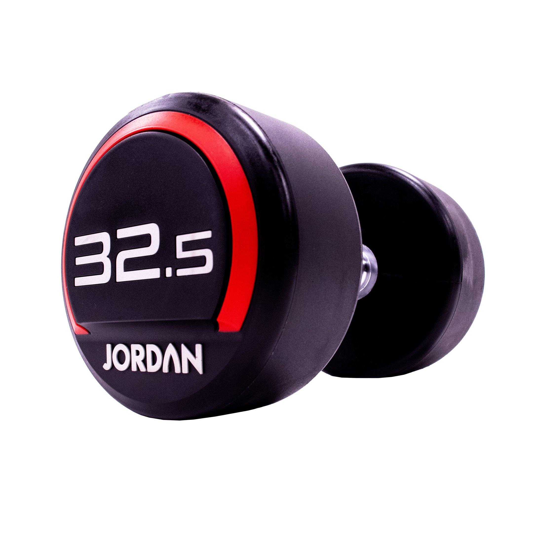 Jordan Premium Urethane Dumbbell Set 2.5-62.5kg with Horizontal Racks - Image 20