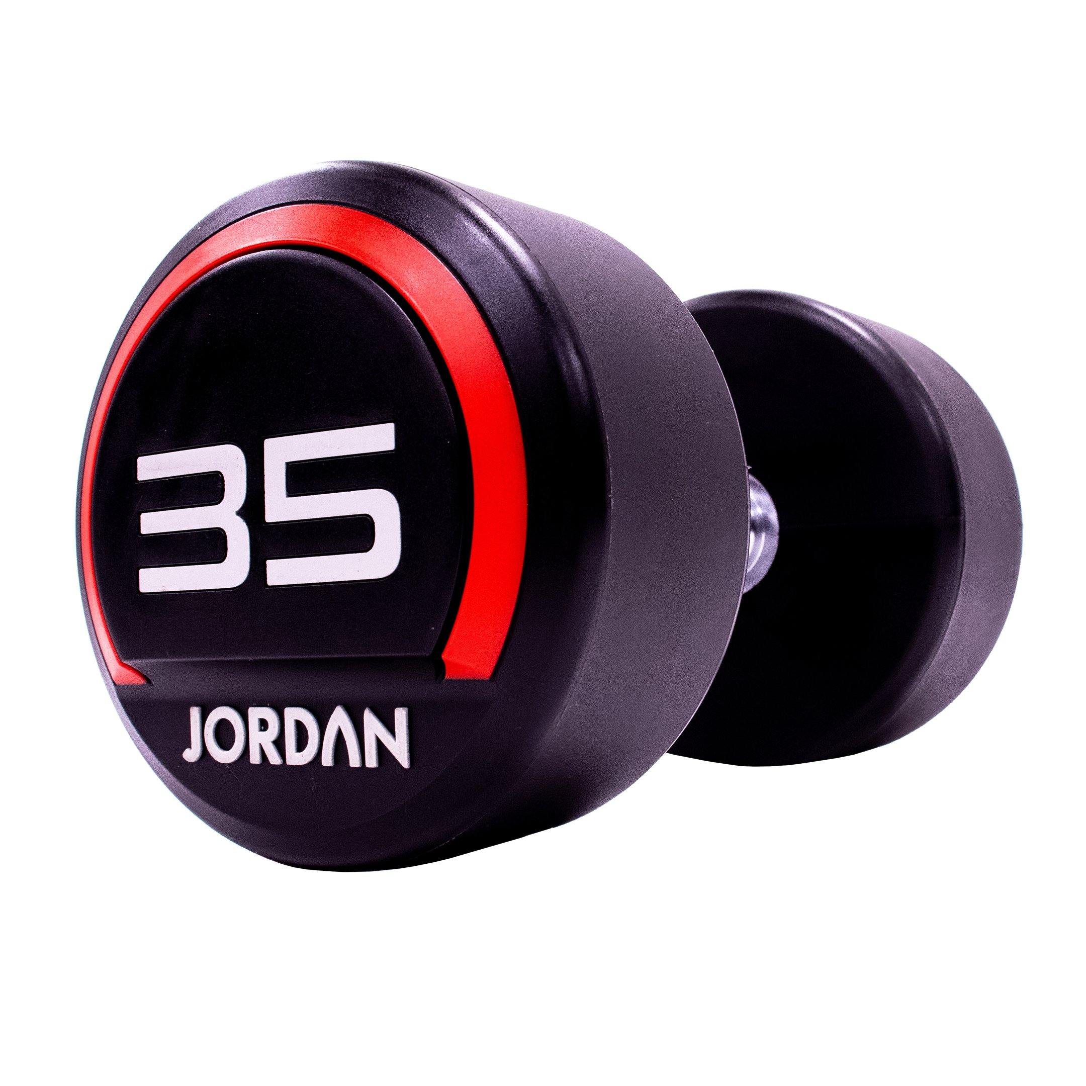Jordan Premium Urethane Dumbbell Set 2.5-62.5kg with Horizontal Racks - Image 21