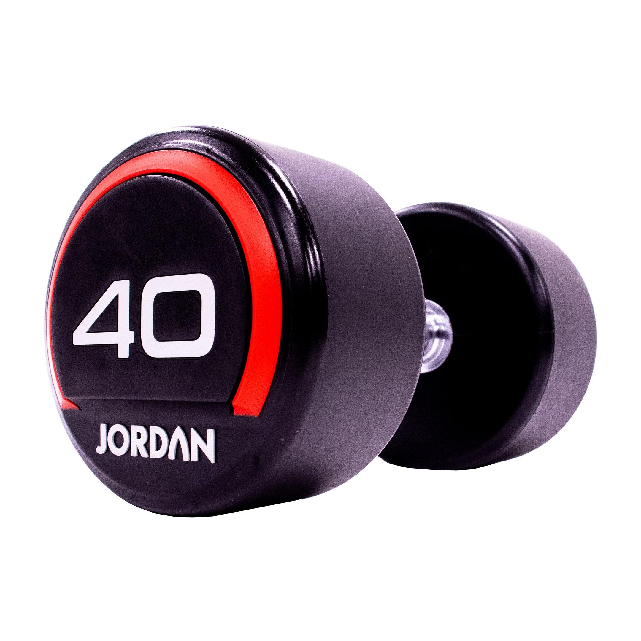 Jordan Premium Urethane Dumbbell Set 2.5-62.5kg with Horizontal Racks - Image 23