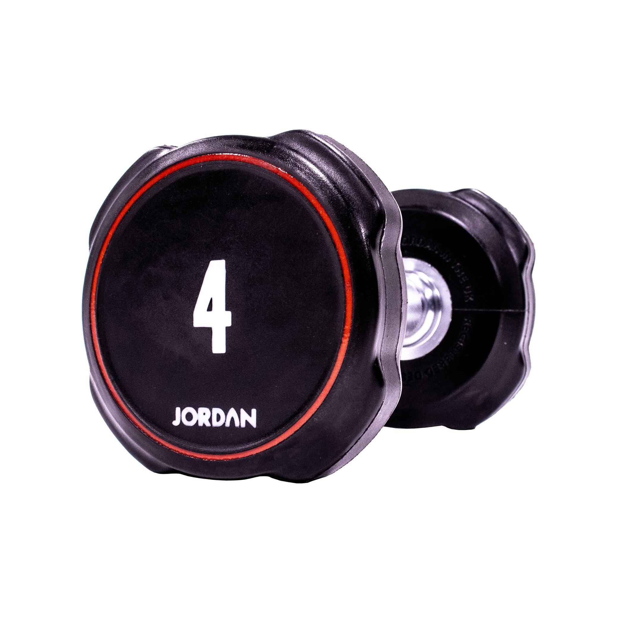Jordan Ignite V2 Urethane Dumbbells 1-10kg Set with Vertical Rack - Image 5