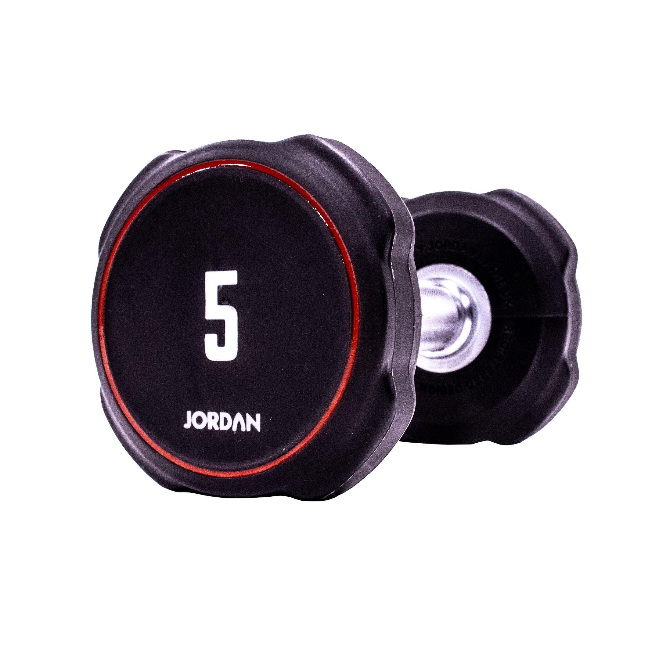 Jordan Ignite V2 Urethane Dumbbells 1-10kg Set with Vertical Rack - Image 6