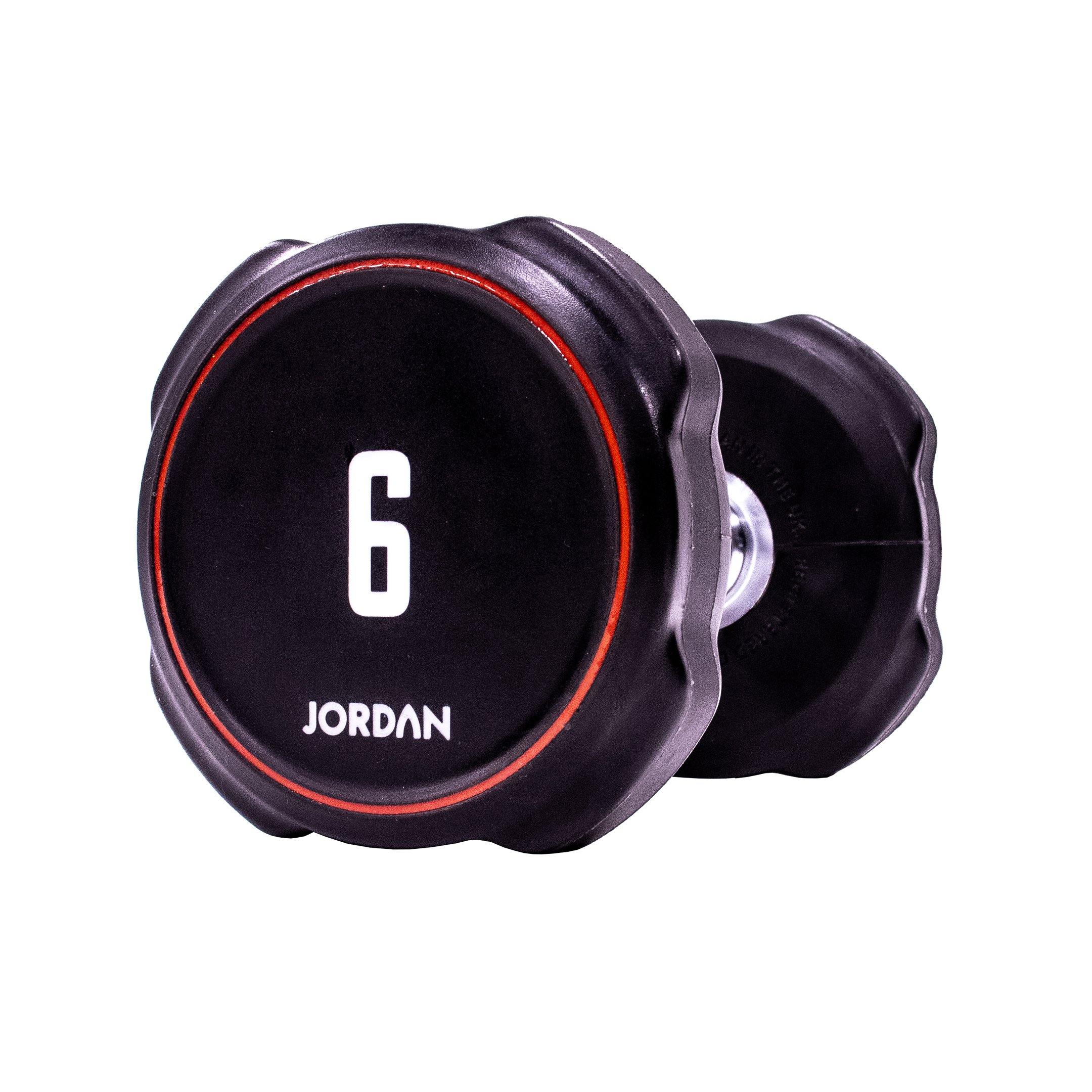 Jordan Ignite V2 Urethane Dumbbells 1-10kg Set with Vertical Rack - Image 7