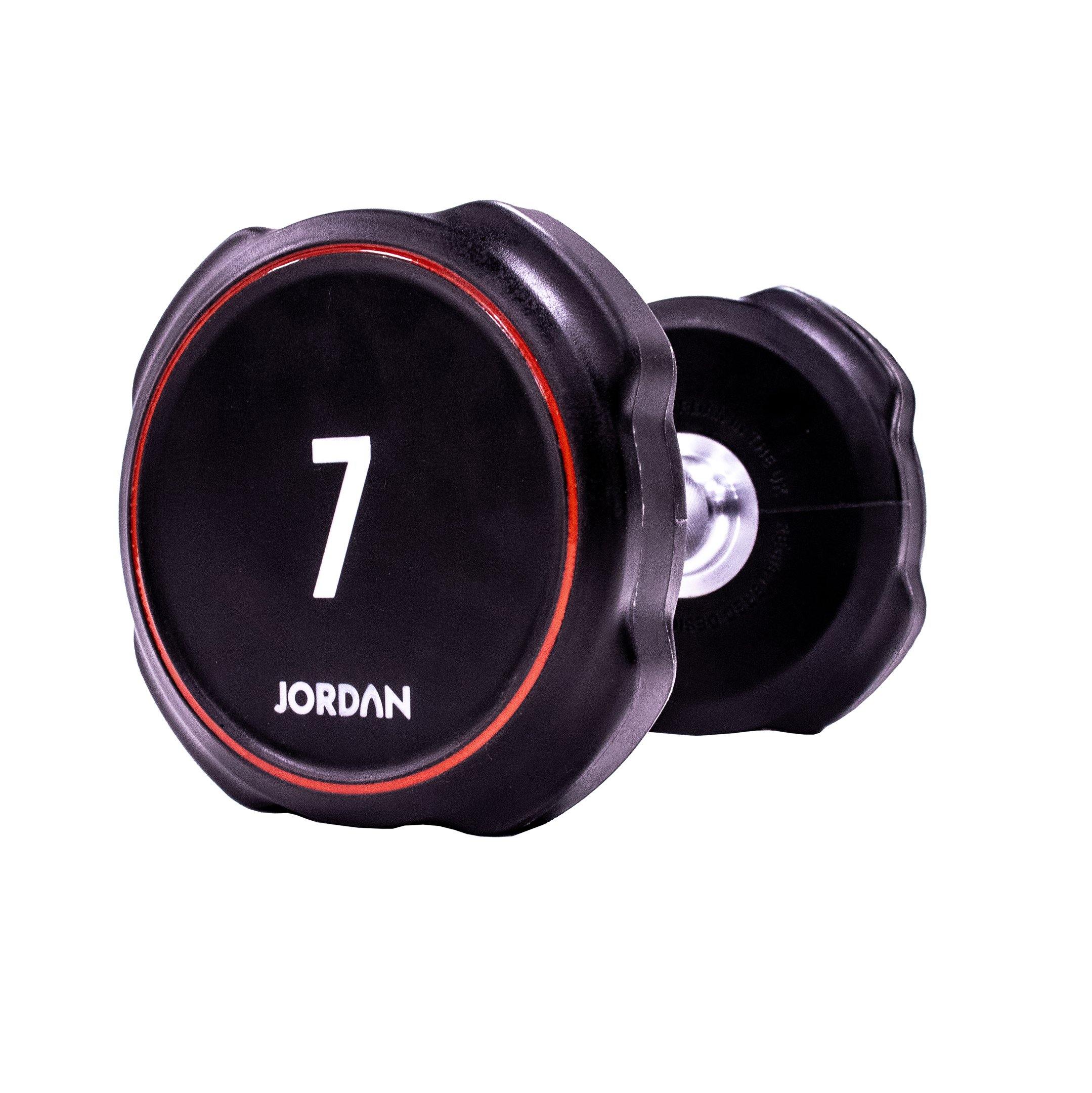 Jordan Ignite V2 Urethane Dumbbells 1-10kg Set with Vertical Rack - Image 8