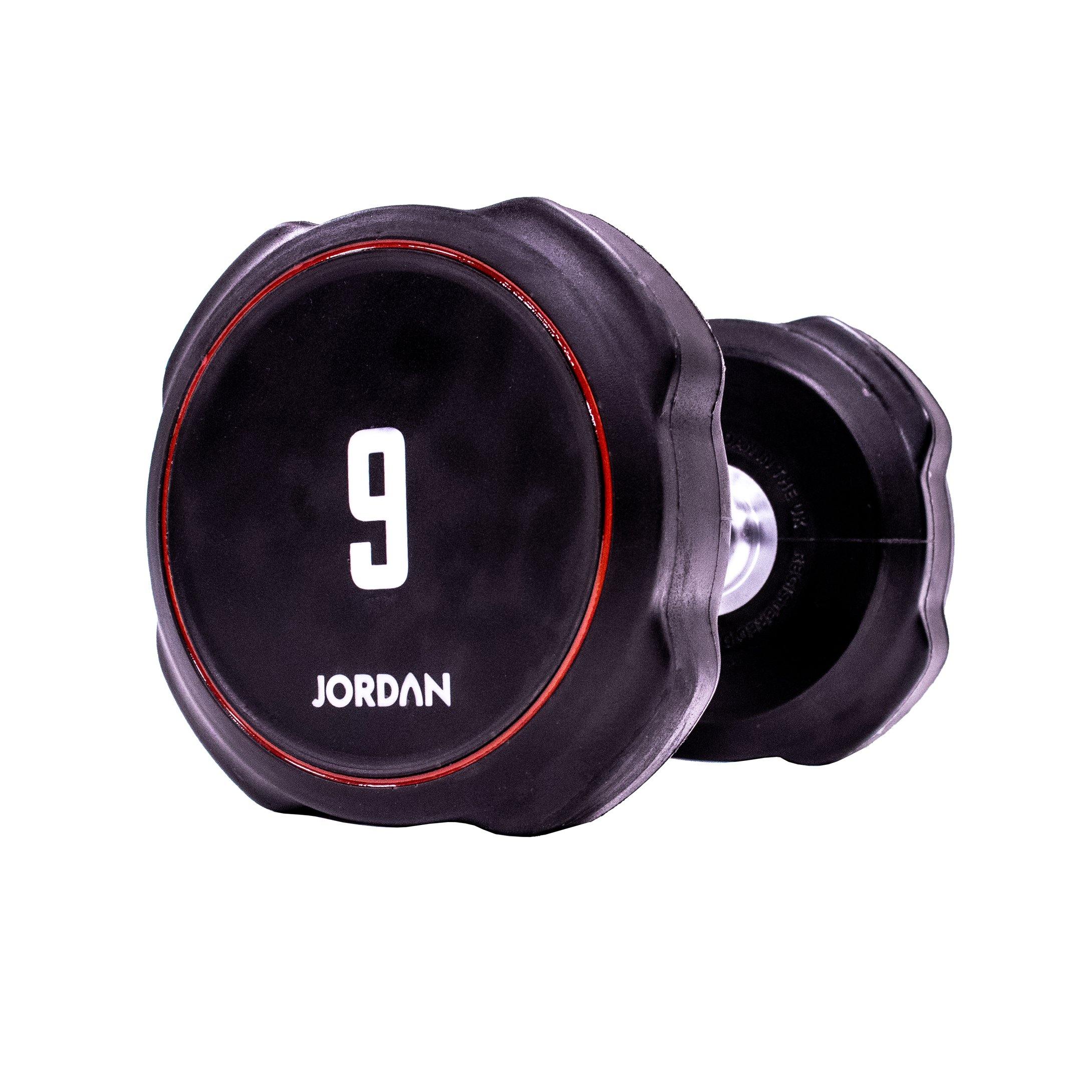 Jordan Ignite V2 Urethane Dumbbells 1-10kg Set with Vertical Rack - Image 10