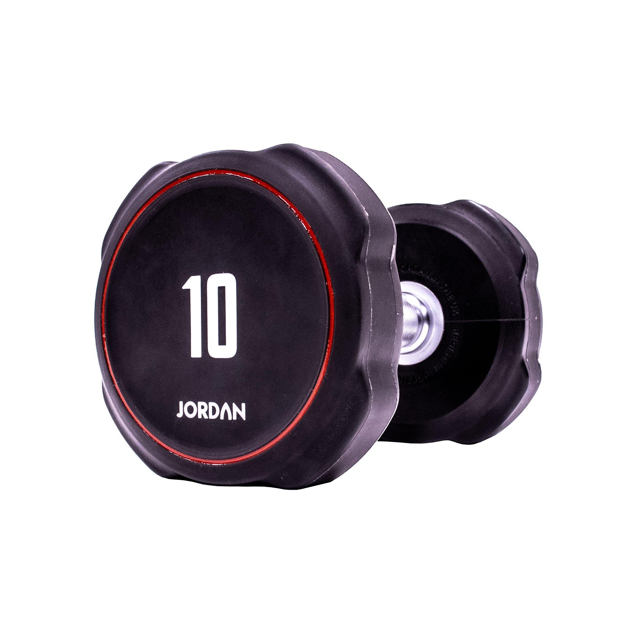 Jordan Ignite V2 Urethane Dumbbells 1-10kg Set with Vertical Rack - Image 11
