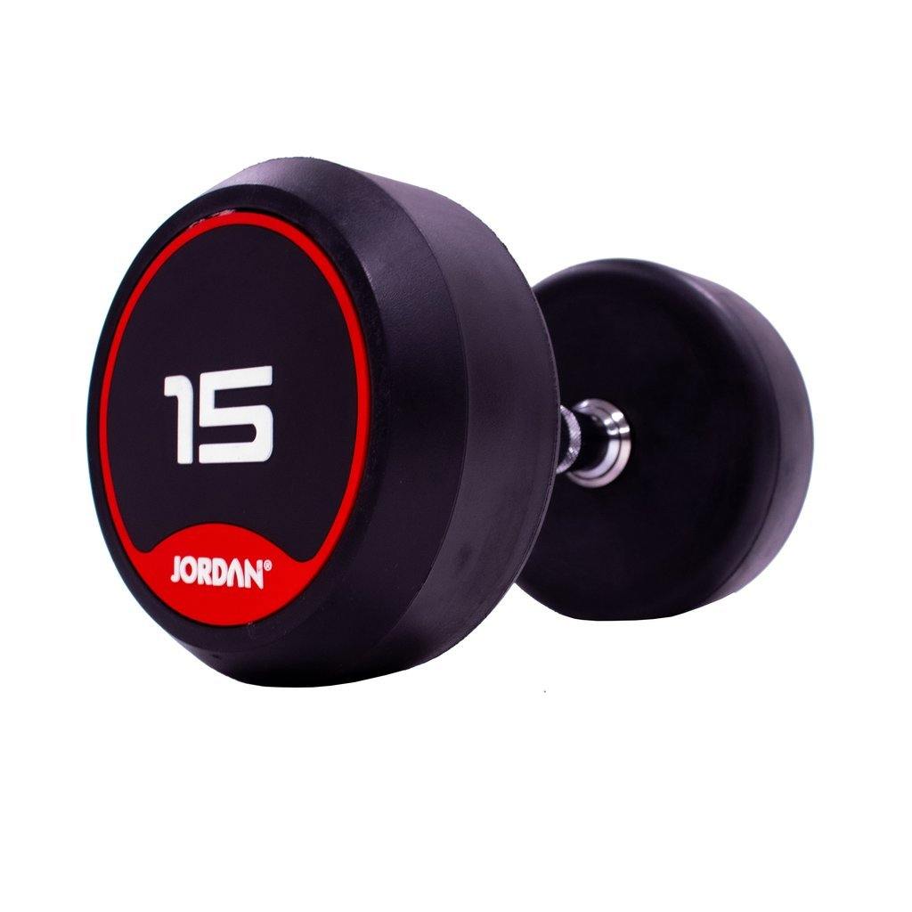 Jordan Classic Rubber Dumbbell Set 40kg-50kg - Image 5