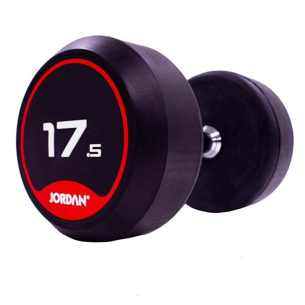 Jordan Classic Rubber Dumbbell Set 12.5-35kg - Image 4