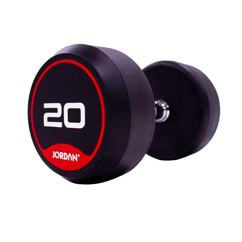 Jordan Classic Rubber Dumbbell Set 12.5-35kg - Image 3