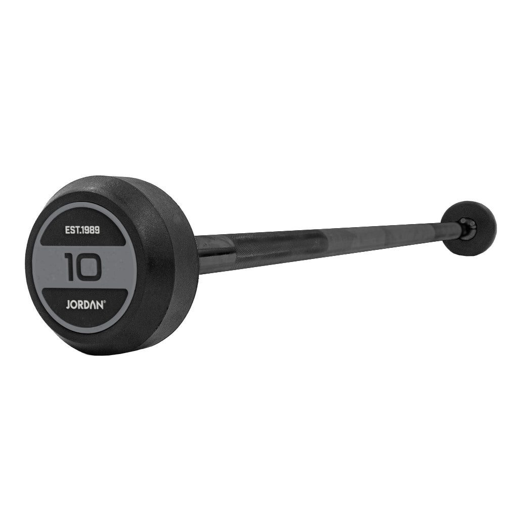 Jordan Classic Straight Rubber Barbells 10-45kg Set - Grey