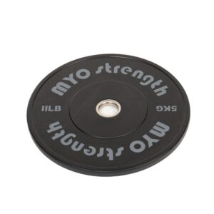 MYO Strength Olympic Solid Rubber Black Bumper Plates