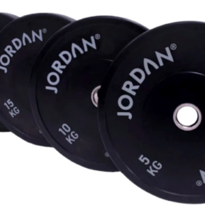 JORDAN HG BLACK RUBBER BUMPER PLATES - 150kg Set