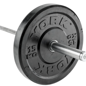 York Olympic Rubber Bumper Plate 15kg Pair