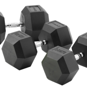 York Barbell 37.5 KG - 50 KG Rubber Hex Dumbbell Pack