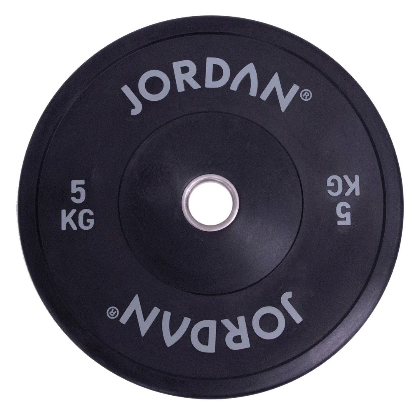 Jordan HG Coloured Rubber Bumper Plates set - 150kg - Image 2