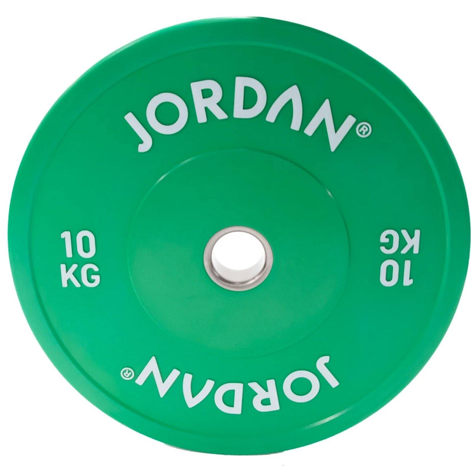 Jordan HG Coloured Rubber Bumper Plates set - 150kg - Image 3