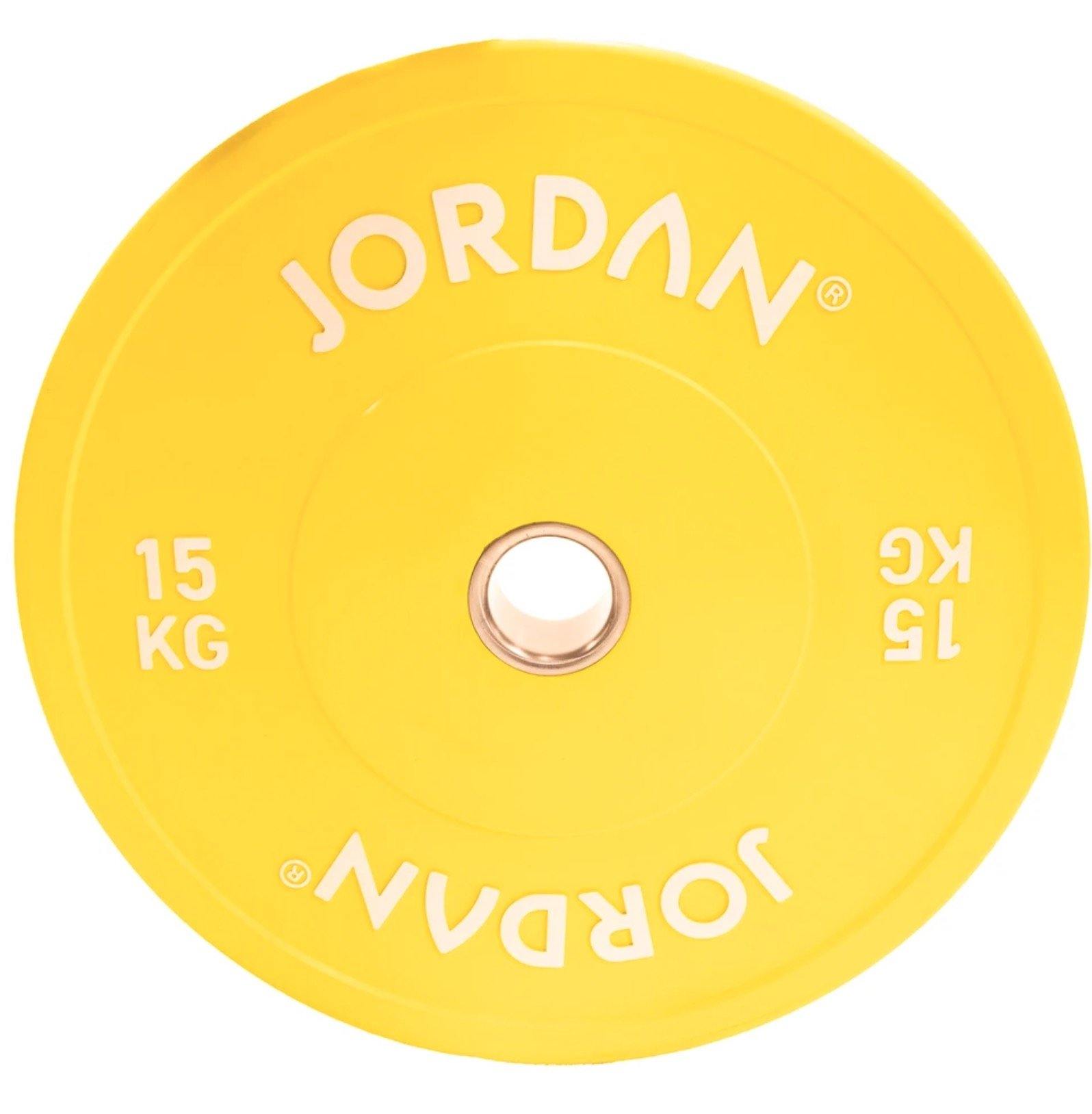 Jordan HG Coloured Rubber Bumper Plates set - 150kg - Image 4