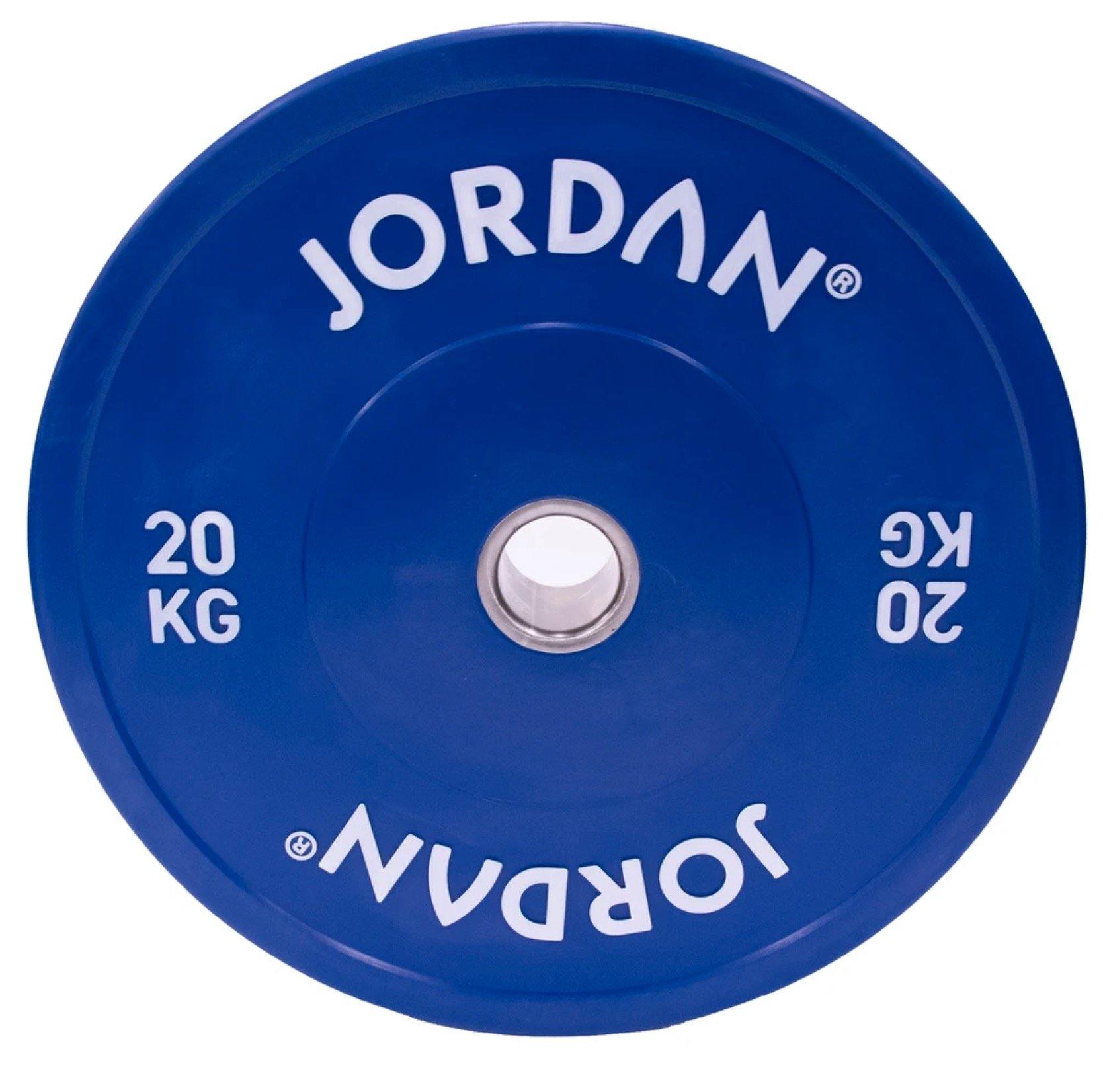 Jordan HG Coloured Rubber Bumper Plates set - 150kg - Image 5