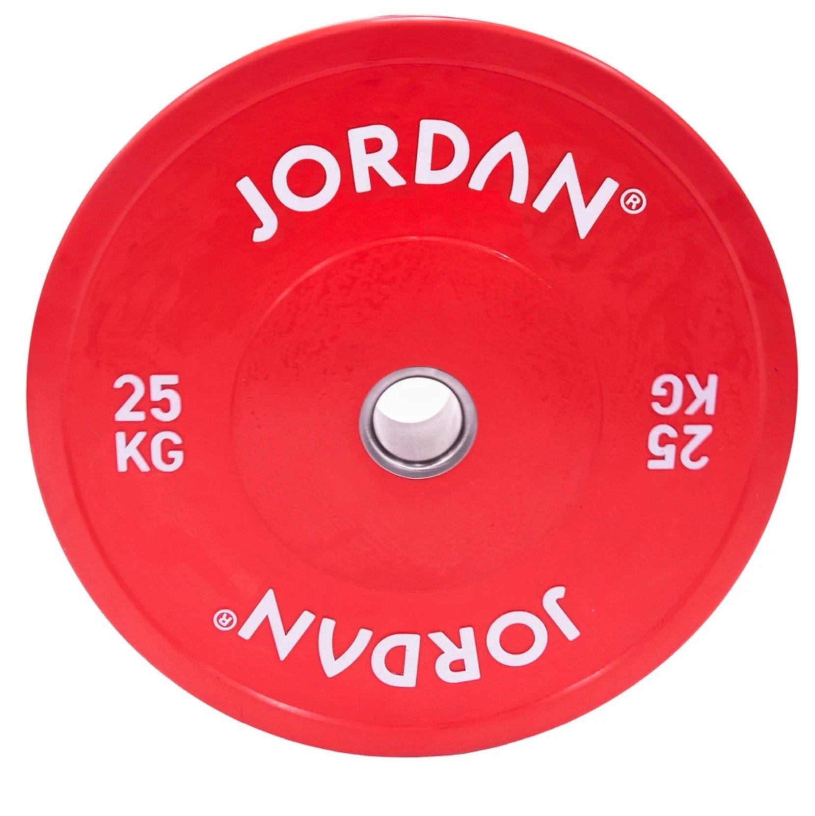 Jordan HG Coloured Rubber Bumper Plates set - 150kg - Image 6