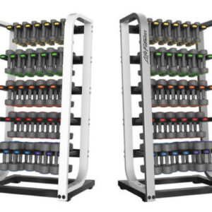 Life Fitness Studio Dumbbell Set and Rack