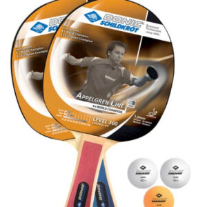 Donic-Schildkroet Appelgren 300 Table Tennis Paddle & Balls Set