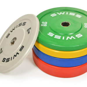 Swiss Barbell Olympic Coloured Rubber Bumper Disc Set - 150kg