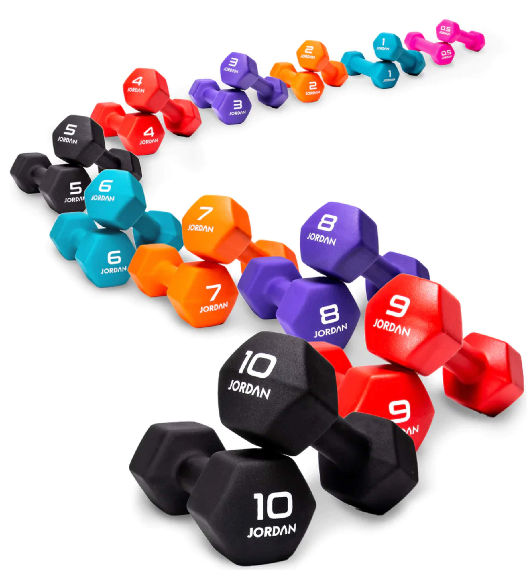 Jordan Ignite Studio Dumbbell Neoprene (Up to 10kg) - Image 11