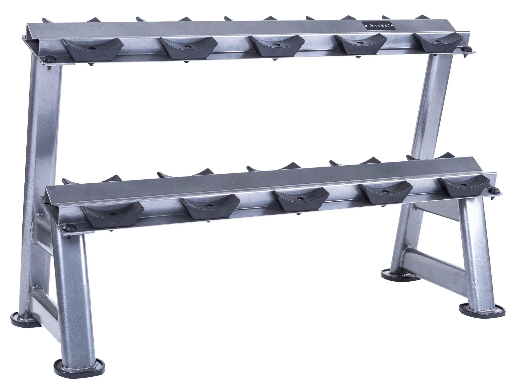 Jordan Premium Urethane Dumbbell Set 2.5-62.5kg with Horizontal Racks - Image 5